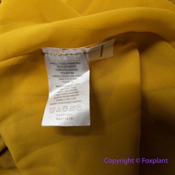 Ann Taylor Cheetah Jacquard Faux Wrap V-neck Light Lined Belted Dress, size 8P - Picture 16 of 16